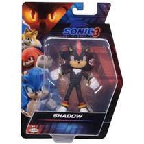 Boneco Articulado Shadow Preto de 12CM Sonic 3 o Filme SUNNY 4567