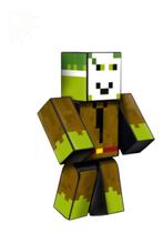 Boneco Articulado Stick Youtuber Problems Minecraft Algazarra 25cm