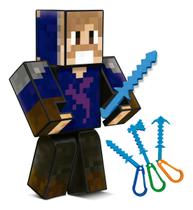 Boneco Articulado Tonigon do Jogo Mine Youtuber 25cm Craft