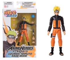 Boneco Articulado Uzumaki Naruto Modo Sennin - Naruto Shippuden - Anime Heroes - Bandai