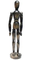 Boneco Articulado Vintage 30cm Cinza Boneco Articulado Vintage 30cm Cinza