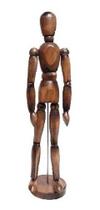 Boneco Articulado Vintage 30cm Marrom