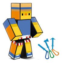Boneco Articulado Xinglau do Jogo Mine Youtuber 25cm Craft
