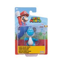 Boneco Articulado Yoshi Azul Claro de 6cm - Super Mario