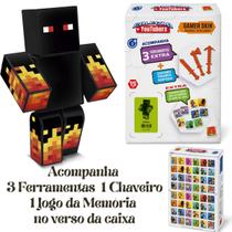 Boneco Athos 15cm Gamer Skin Com 3 Ferramentas 1 Chaveiro Algazarra Brinquedos