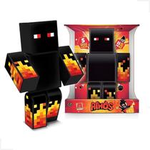 Boneco athos 35cm minecraft original articulado gamer skins