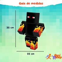 Boneco athos 35cm minecraft original articulado gamer skins