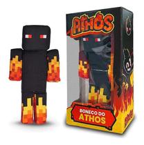 Boneco Athos Youtuber Streamers Minecraft 35 Cm - Ak Solutions