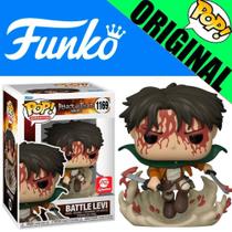 Boneco Attack On Titan Battle Levi AE Exclusive Pop Funko 1169 Original - 889698587518