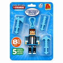 Boneco Authentic Games Chaveiro 8 cm com Ferramentas Algazarra