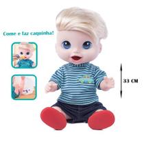 Boneco Baby Comidinha Alive Come Faz Caquinha c/ Acessorios