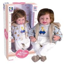 Boneco Baby Moments Reborn Menino Alta Qualidade Cotiplás