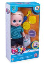 Boneco Baby'S Collection Comidinha Menino Super Toys
