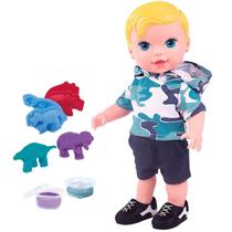 Boneco Babys Collection Baby Dino C/ Massinha - Super Toys