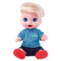 Boneco Babys Collection Comidinha Come E Faz Caquinha Menino - Super Toys