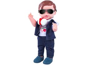 Boneco Babys Collection Pop Star Menino - com Acessórios Super Toys