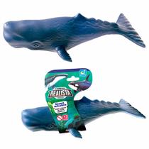 Boneco Baleia Cachalote Realista Brinquedo Em Vinil Macio - Cometa