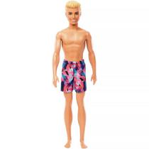 Boneco Barbie Fashion Praia Ken Bermuda Rosa E ul Hxx52