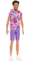 Boneco Barbie Ken Fashionistas 227, Moreno Barba HRH26 Mattel (23823)