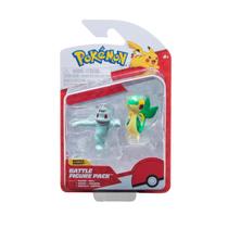 Boneco Batalha Pokemon - Machop e Snivy SUNNY BRINQUEDOS