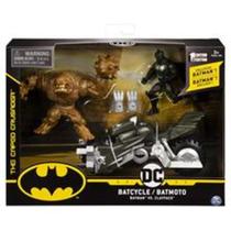 Boneco Batman Action Figure Batciclo Vs Clayface Original