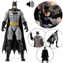 Boneco Batman Articulado E Fala 30Cm Liga Da Justiça Candide