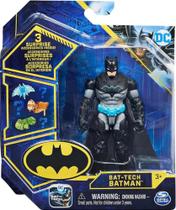 Boneco Batman Bat-Tech 10 Cm Articulado + 3 Acessórios Sunny - Spin Master
