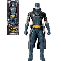 Boneco Batman de 30cm DC Azul com Sobretudo Preto Sunny