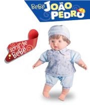 Boneco Bebê João Pedro Presente Brincadeira Criança Som 384 - Milk Brinquedos