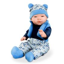Boneco Bebê Menino Baby Gênesis - Inteiro em Vinil - Omg