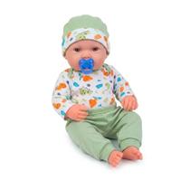 Boneco Bebê Reborn 42cm Realista Com Chupeta E Roupa