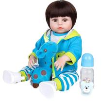 Boneco Bebê Reborn com pijama de Sapo Brastoy