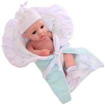 Boneco Bebê Reborn Laura Baby Mini Lino - Shiny Toys - 7898638895678 Boneco Bebê Reborn Laura Baby Mini Lino - Shiny Toys - 7898638895678