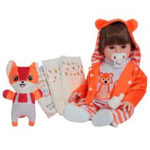 Boneco Bebê Reborn Menino Arthur Fala 30 Frases Raposinha