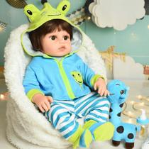 Boneco Bebe Reborn Menino Girafinha - 100% Silicone