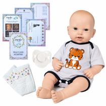 Boneco Bebê Reborn Realista Menino Kit Acessórios Body Tigre Boneco Bebê Reborn Realista Menino Kit Acessórios Body Tigre