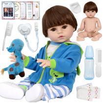Boneco Bebe Reborn Recem Nascido Silicone Com Vários Itens