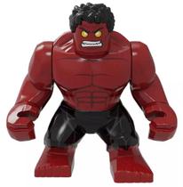 Boneco Big Blocos De Montar Big Hulk Vermelho