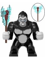 Boneco Big Blocos De Montar King Kong Blue Godzilla Machado - Mega Block Toys