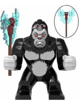 Boneco Big Blocos De Montar King Kong Red Godzilla Machado - Mega Block Toys