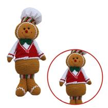 Boneco biscoito natalino decorativo gengibre gingerbread