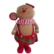 Boneco Biscoito Tec Tricot Ginger Em Pé 42cm Decoração de Natal Saldão