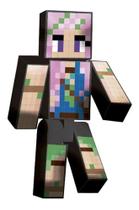 Boneco Blocks Minecraft Streamers 35cm - Unidade