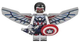 Boneco Bloco De Montar Captain America Falcon/Sam Wilson