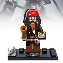 Boneco Bloco de Montar Jack Sparrow Piratas do Caribe