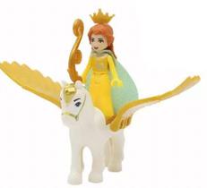 Boneco Blocos De Montar Bela Cavalo Alado