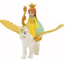 Boneco Blocos De Montar Bela Cavalo Alado