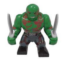Boneco Blocos De Montar Big Drax Verde Guardiões Da Galáxia