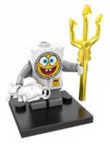 Boneco Blocos De Montar Bob Esponja Netuno - Mega Block Toys