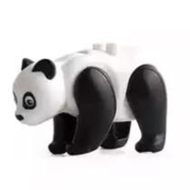 Boneco Blocos De Montar Coleção Animais - Urso Panda